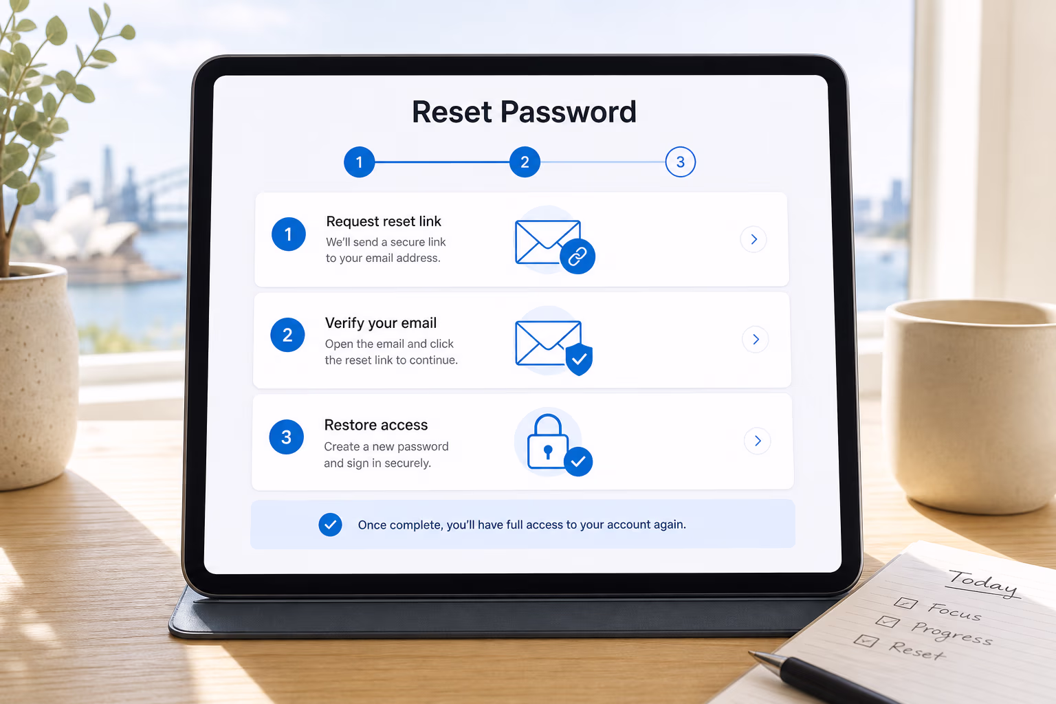 Login, Sign Up and Verification Steps